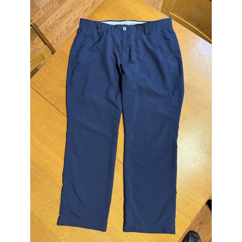 Under Armour Pants Mens 38x30 Blue Breathable Performance Stretch Tech Golf‎
